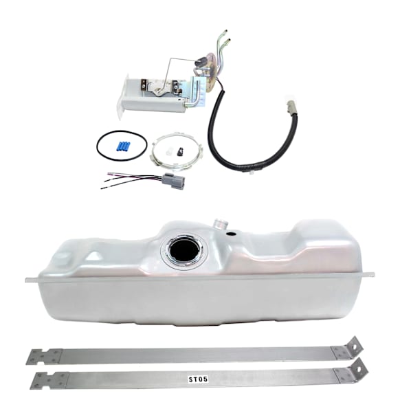 1995 Ford F-150 Eddie Bauer - 3-Piece Kit Galvanized Steel Fuel Tank, Side Mount, 16 gallons / 61 liters, GAS, Includes (1) Fuel Pump, (1) Fuel Tank, and (1) Fuel Tank Strap