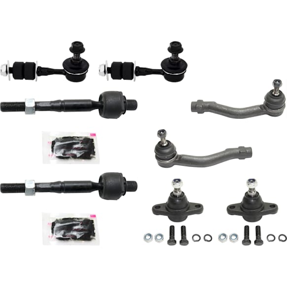8-Piece Kit Front Suspension Kit, Includes (2) Ball Joint, (2) Sway Bar Link, and (4) Tie Rod End