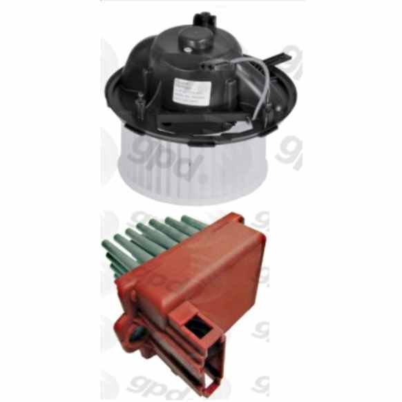 2009 Volkswagen Jetta City - 2-Piece Kit Blower Motor, Includes (1) Blower Motor and (1) Blower Motor Resistor