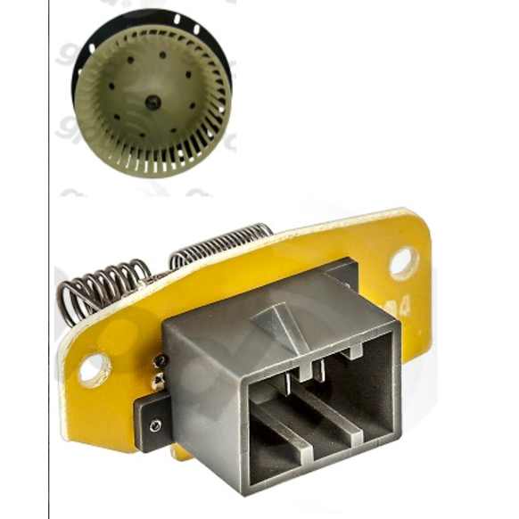 1992 Ford E-350 Econoline - 2-Piece Kit Front Blower Motor, With Manual Air Conditioning Controls, Blower Resistor, Includes (1) Blower Motor and (1) Blower Motor Resistor