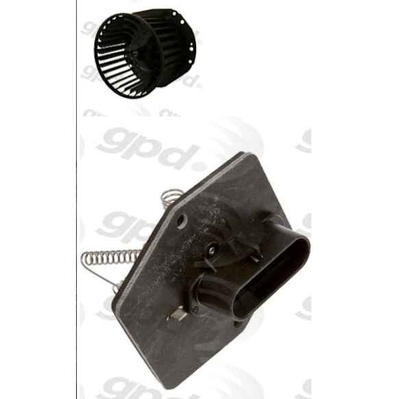 1997 Chevrolet C1500 Suburban - 2-Piece Kit Blower Motor, Bolt-On Impellar; With Blower Wheel
