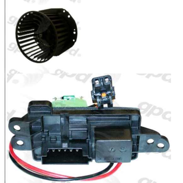 1999 Chevrolet C2500 Suburban - 2-Piece Kit Blower Motor, With Air Conditioning, Includes (1) Blower Motor and (1) Blower Motor Resistor