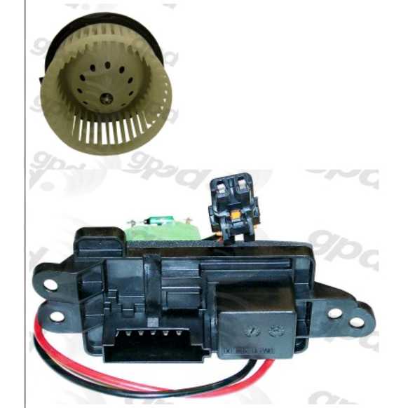 2005 GMC Yukon XL 2500 - 2-Piece Kit Blower Motor, With Manual Air Conditioning Controls, Without Center Console-Oem 22807123