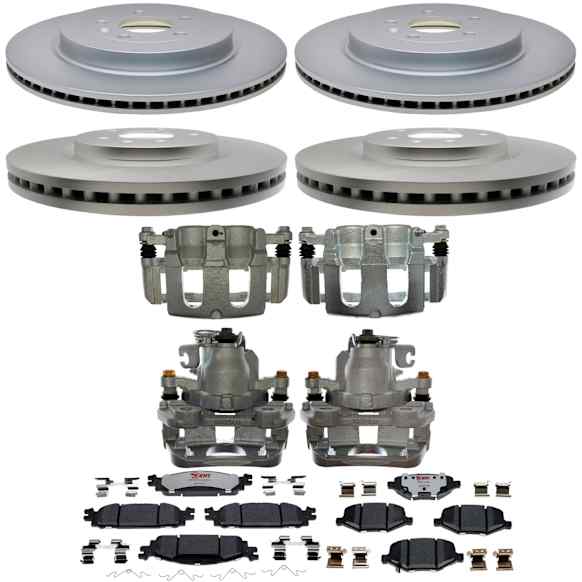 KIT-210516-658 4-Wheel Set Brake Kit With Calipers,, Element3 Series, Includes (4) Brake Disc, (2) Brake Pad Set and (4) Brake Caliper