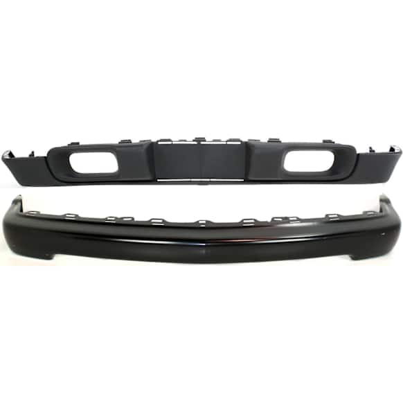 2-Piece Kit, Front Bumper, For Models Without LS Appearance Package, Painted Black, Includes (1) Bumper and (1) Valance