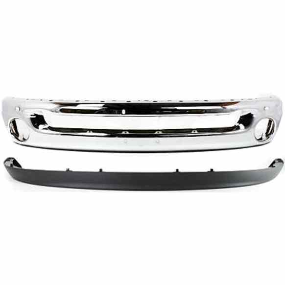 2003-2009 Dodge Ram 2500 - 2-Piece Kit, Front Bumper, Chrome, Includes (1) Bumper and (1) Valance