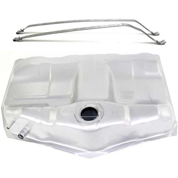 2-Piece Kit Galvanized Steel Fuel Tank, 18 gallons / 68 liters, Includes (1) Fuel Tank and (1) Fuel Tank Strap