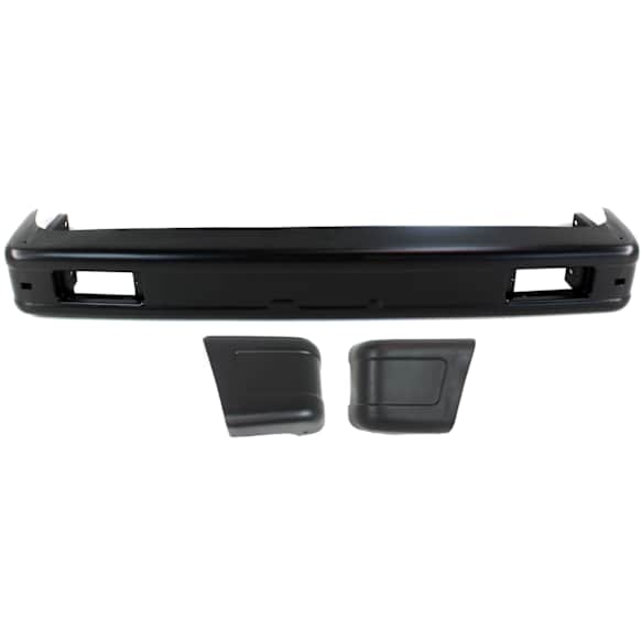 1986 Suzuki Samurai - 3-Piece Kit Front Bumper, Sport Utility, For Models Without Bumper End Caps, Painted Black, Includes (1) Bumper and (2) Bumper End