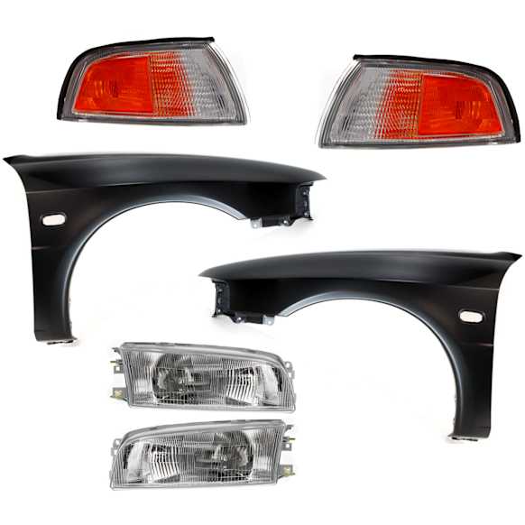 6-Piece Kit, Fender, Sedan, Includes (2) Corner Light, (2) Fender, and (2) Headlight