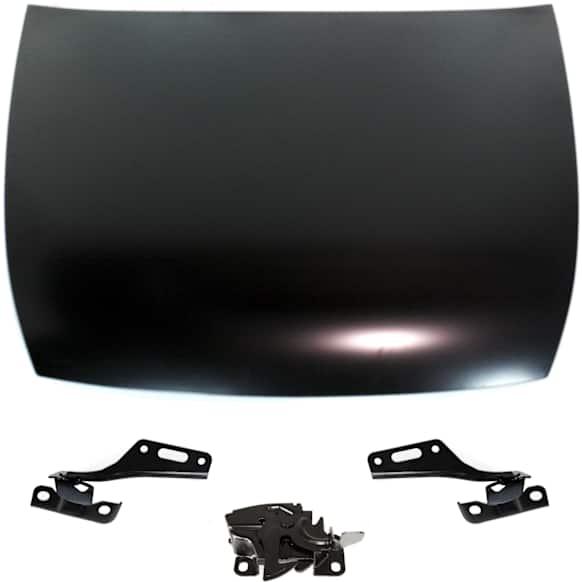 2007 Honda Accord - 4-Piece Kit Factory Style Hood, 2-Door, Steel, Primed, Coupe,  Includes (1) Hood, (2) Hood Hinge, and (1) Hood Latch