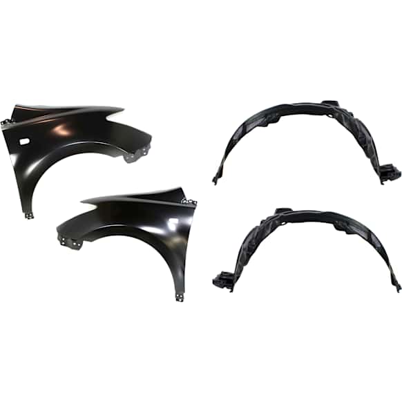 4-Piece Kit, Front, Driver and Passenger Side Fender, Includes (2) Fender and (2) Fender Liner