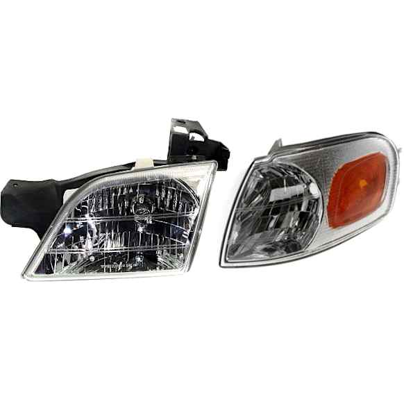 2-Piece Kit Driver Side Halogen Headlight, With bulb(s), OE Replacement, Includes (1) Headlight and (1) Corner Light