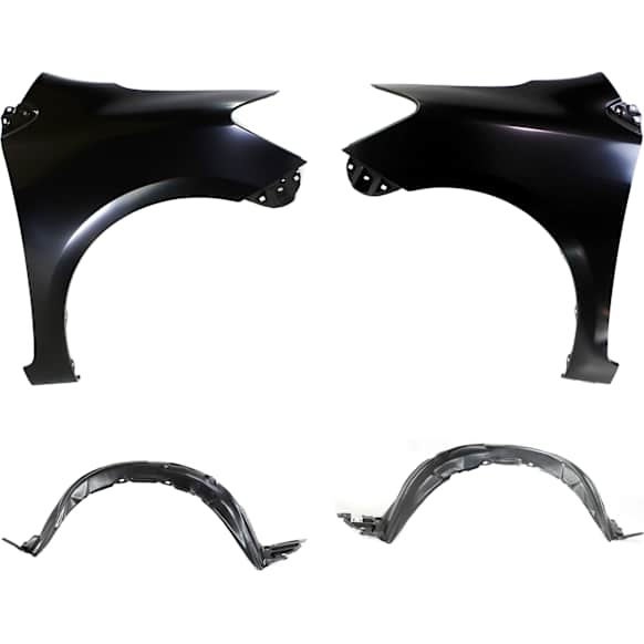 4-Piece Kit, Front, Driver and Passenger Side Fender, Includes (2) Fender and (2) Fender Liner