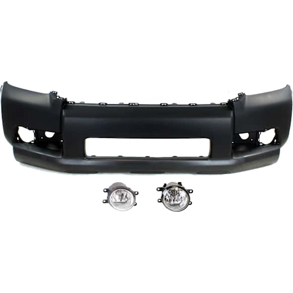 3-Piece Kit, Front Primed Bumper Cover, For Models Without Trail Package, CAPA Certified, Includes (1) Bumper Cover and (2) Fog Light