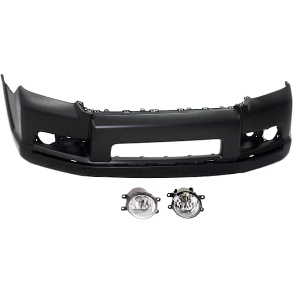 3-Piece Kit, Front Primed Bumper Cover, CAPA Certified, Includes (1) Bumper Cover and (2) Fog Light