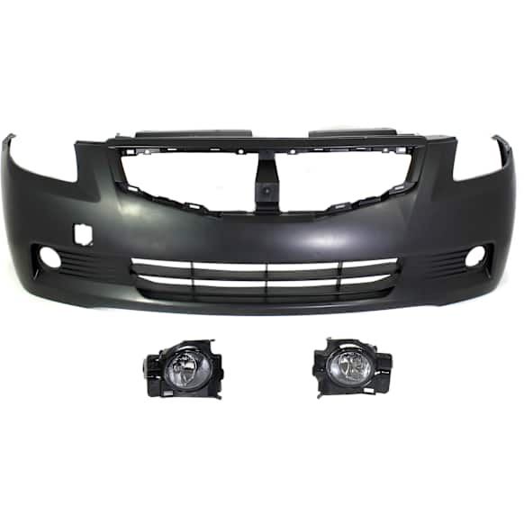 3-Piece Kit, Front Primed Bumper Cover, Coupe, Includes (1) Bumper Cover and (2) Fog Light