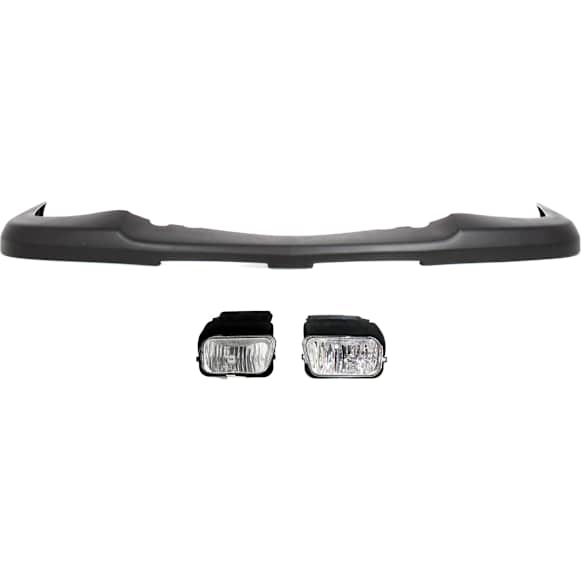3-Piece Kit, Front, Upper Textured Bumper Cover, CAPA Certified, Includes (1) Bumper Cover and (2) Fog Light