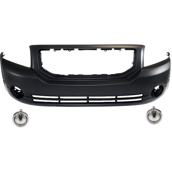 3-Piece Kit, Front Primed Bumper Cover, CAPA Certified, Includes (1) Bumper Cover and (2) Fog Light