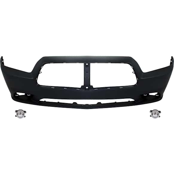 3-Piece Kit, Front Primed Bumper Cover, For Models With Adaptive Cruise Control, CAPA Certified, Includes (1) Bumper Cover and (2) Fog Light