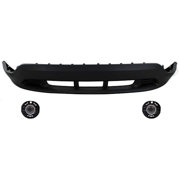 3-Piece Kit, Front, Lower Textured Bumper Cover, Includes (1) Bumper Cover and (2) Fog Light
