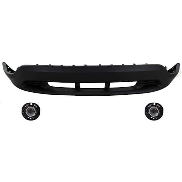3-Piece Kit, Front, Lower Textured Bumper Cover, CAPA Certified, Includes (1) Bumper Cover and (2) Fog Light