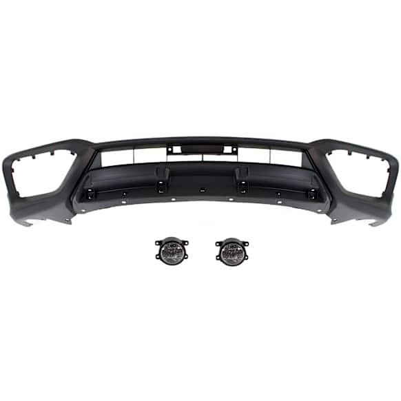 3-Piece Kit, Front, Lower Primed Bumper Cover, CAPA Certified, Includes (1) Bumper Cover and (2) Fog Light