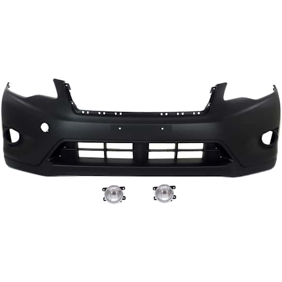 3-Piece Kit, Front Primed Bumper Cover, CAPA Certified, Includes (1) Bumper Cover and (2) Fog Light