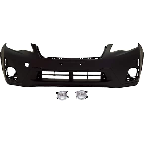 3-Piece Kit, Front Primed Bumper Cover, Includes (1) Bumper Cover and (2) Fog Light