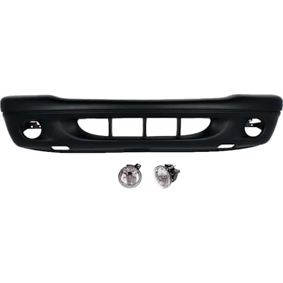 3-Piece Kit, Front Primed Bumper Cover, CAPA Certified, Includes (1) Bumper Cover and (2) Fog Light