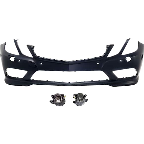 3-Piece Kit, Front Primed Bumper Cover, Includes (1) Bumper Cover and (2) Fog Light
