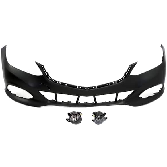 3-Piece Kit, Front Primed Bumper Cover, Includes (1) Bumper Cover and (2) Fog Light
