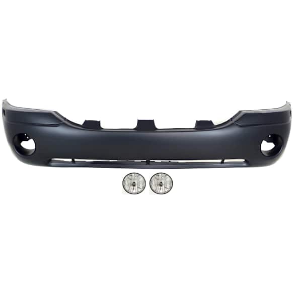 3-Piece Kit Front Primed Bumper Cover, CAPA Certified, Includes (1) Bumper Cover and (2) Fog Light