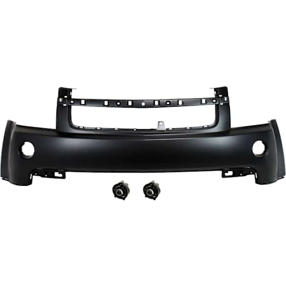 3-Piece Kit Front, Upper Primed Bumper Cover, Includes (1) Bumper Cover and (2) Fog Light