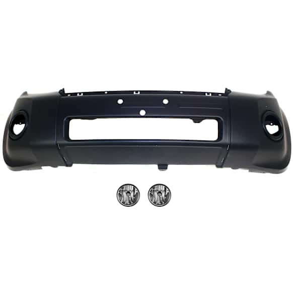 2008-2010 Ford Escape - 3-Piece Kit Front Primed Bumper Cover, For Models With Appearance Package, CAPA Certified, Includes (1) Bumper Cover and (2) Fog Light