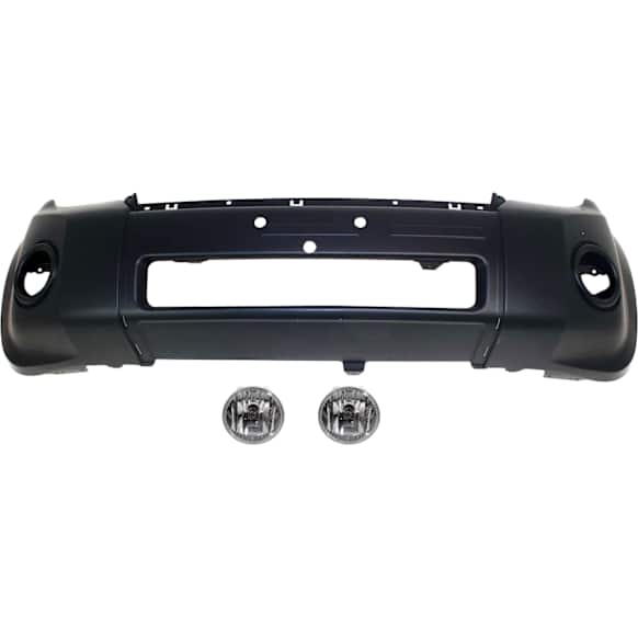 3-Piece Kit Front Primed Bumper Cover, For Models With Appearance Package, Includes (1) Bumper Cover and (2) Fog Light