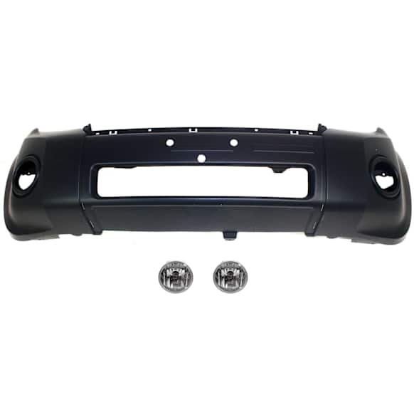 3-Piece Kit Front Primed Bumper Cover, For Models With Appearance Package, CAPA Certified, Includes (1) Bumper Cover and (2) Fog Light