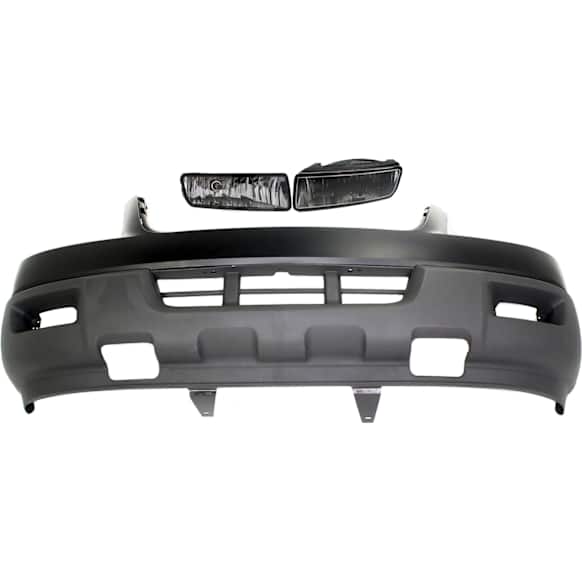 3-Piece Kit Front Upper - Primed, Lower - Textured Bumper Cover, Includes (1) Bumper Cover and (2) Fog Light