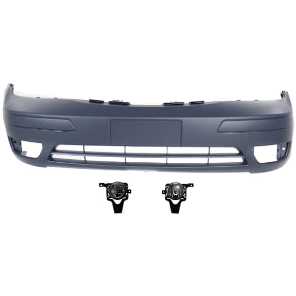 3-Piece Kit Front Primed Bumper Cover, For Models Without Appearance Package, Includes (1) Bumper Cover and (2) Fog Light