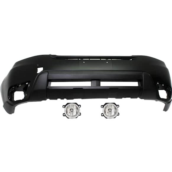 3-Piece Kit Front Primed Bumper Cover, CAPA Certified, Includes (1) Bumper Cover and (2) Fog Light