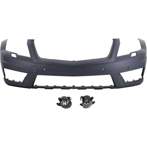 3-Piece Kit, Front Primed Bumper Cover, Sport Utility, For Models With AMG Styling Package, Includes (1) Bumper Cover and (2) Fog Light