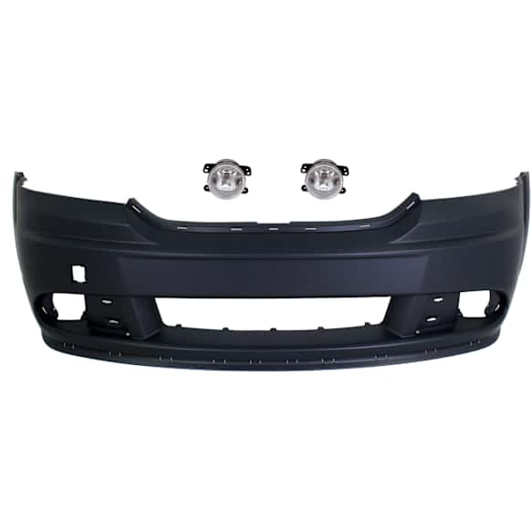 3-Piece Kit Front Primed Bumper Cover, CAPA Certified, Includes (1) Bumper Cover and (2) Fog Light