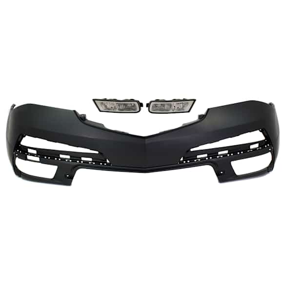 2011 Acura MDX - 3-Piece Kit Front Primed Bumper Cover, Includes (1) Bumper Cover and (2) Fog Light