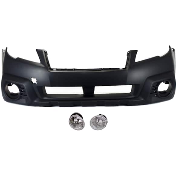 3-Piece Kit Front Upper - Primed, Lower - Textured Bumper Cover, Includes (1) Bumper Cover and (2) Fog Light