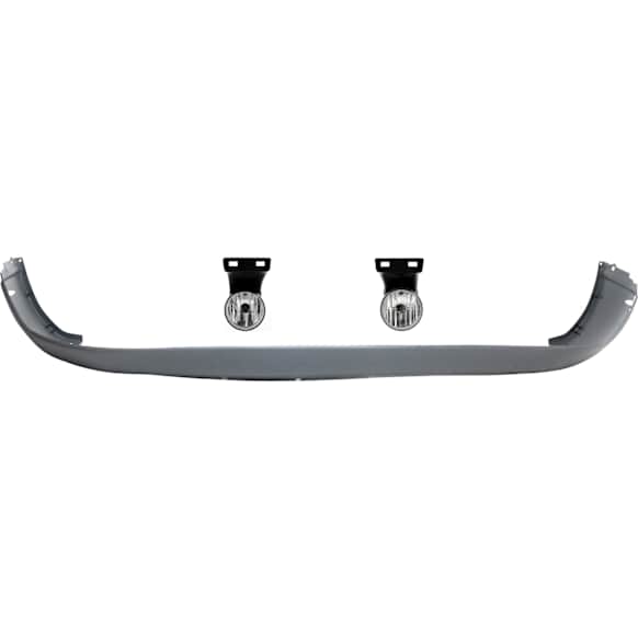 2001 Dodge Ram 1500 Laramie - 3-Piece Kit Front, Lower Unprimed Bumper Cover, For Models Without Sport Package,  Includes (1) Bumper Cover and (2) Fog Light