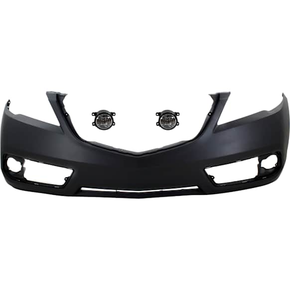 2013 Acura RDX - 3-Piece Kit Front Primed Bumper Cover, Includes (1) Bumper Cover and (2) Fog Light