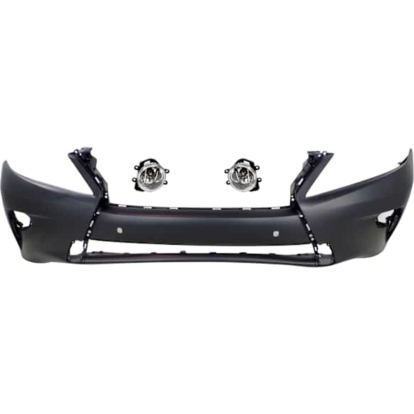 3-Piece Kit Front Primed Bumper Cover, CAPA Certified, Includes (1) Bumper Cover and (2) Fog Light