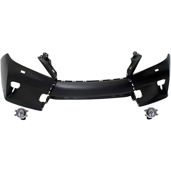 3-Piece Kit Front Primed Bumper Cover, CAPA Certified, Includes (1) Bumper Cover and (2) Fog Light