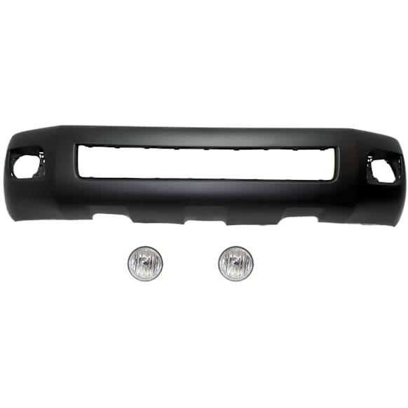3-Piece Kit Front Primed Bumper Cover, Includes (1) Bumper Cover and (2) Fog Light