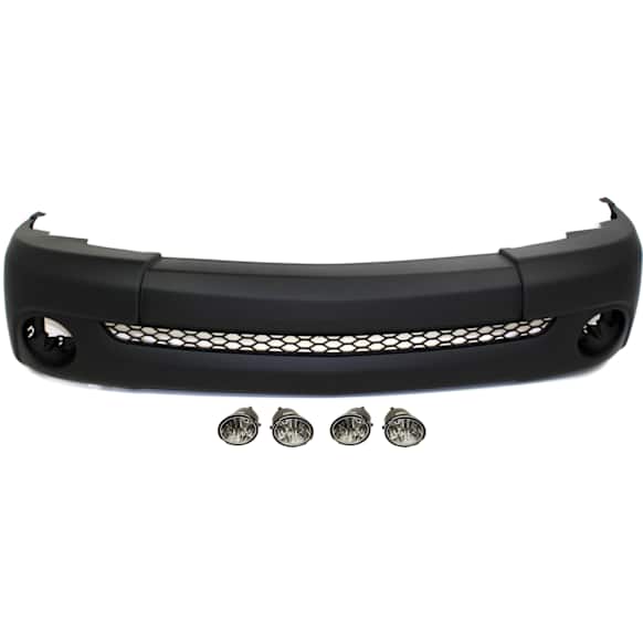 2-Piece Kit Standard Cab Pickup Front Primed Bumper Cover, Includes (1) Bumper Cover and (1) Fog Light