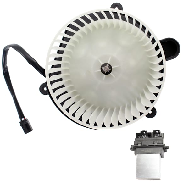 2-Piece Kit Blower Motor Includes (1) Blower Motor and (1) Blower Motor Resistor